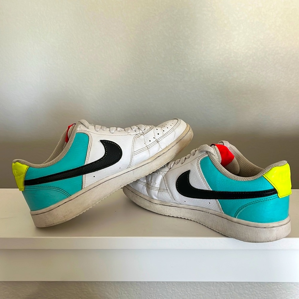Used Nike Court Vision Low Top Neon US WM 8.5